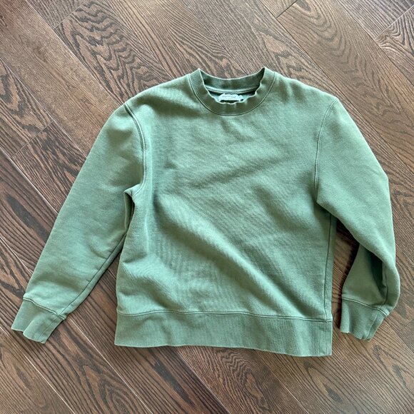 Topman Sweatshirt in Olive Green - Picture 1 of 4